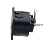AC PEM 320-2-2/F IEC Inlet Connector, Snaps into 1.0 mm panel Mount, Through-Hole PCB Termination