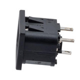 AC PEM C14, 1.5mm Panel Snap-In, 2.8mm Solder Tab Terminals