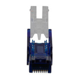 Cat6 RJ45 Rotatable Field Term Plug, Blue