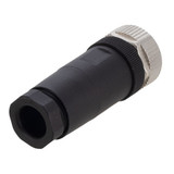 M12 8 Pin A-Code Female Field Termination Connector, 24-20AWG
