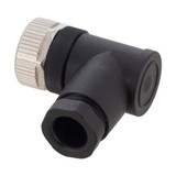 M12 8 Pin A-Code Female Right Angle Field Termination Connector, 24-20AWG