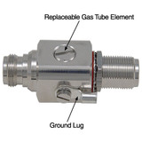 N-Female to N-Female Bulkhead 0-3 GHz 90V High Performance Lightning Protector