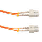 Fiber Optic Patch Cable SC/PC-SC/PC Duplex 100/140 Large Core Multimode Fiber 3.0mm PVC 5 m