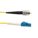 Fiber Optic Patch Cable, FC/PC Narrow Key to LC/PC Simplex PM (Polarized Maintaining), 1550nm, 2.0mm Loose Tube PVC, 1-Meter