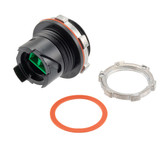 IP68 ODVA Compatible LC Bulkhead Duplex Adapter, SM APC, with Dust Cap