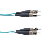 Mil M83522 ST 2x to Mil M83522 ST 2x, MM OM3, 2.0mm LSZH zipcord, 5 meter cable assembly