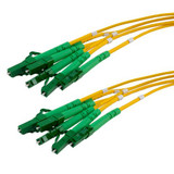 6 Strand LC/APC-LC/APC Single Mode OS2 Distribution Cable, 5.0mm Plenum Jacket, 2.0mm breakout at 0.5M - 5 meters