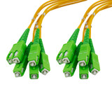 6 Strand SC/APC-SC/APC Single Mode OS2 Distribution Cable, 5.0mm PVC Jacket, 2.0mm breakout at 0.5M - 10 meters