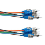 ST UPC 8x to ST UPC 8x, SM OS2, military tactical distribution cable assembly, 20 meters