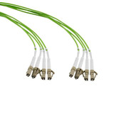 4 Strand LC/UPC-LC/UPC OM5 Multimode Distribution Cable, 4.8mm Riser Jacket, 2.0mm breakout at 0.5M - 10 meters