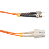 Fiber Optic Patch Cable ST/PC-SC/PC Duplex 100/140 Large Core Multimode Fiber 3.0mm PVC 1 m
