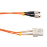 Fiber Optic Patch Cable FC/PC-SC/PC Duplex 100/140 Large Core Multimode Fiber 3.0mm PVC 1 m