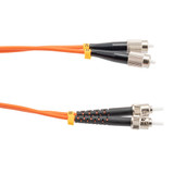 Fiber Optic Patch Cable FC/PC-ST/PC Duplex 100/140 Large Core Multimode Fiber 3.0mm PVC 5 m