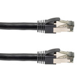 Cat 8 40Gig Ethernet Cable, S/FTP 24AWG, Tensile Resistant, PVC Jacket, Black, 10FT