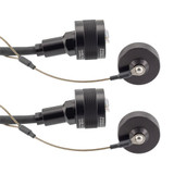 IP68 Ruggedized Cat5e Cable, RJ45, Plug to Plug, ANOD Finish w/ FR-TPE Cable & Dust Caps, 16FT