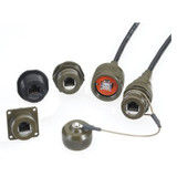 Cat6, Ruggedized Jam-nut, Anodized finish with Dust Cap