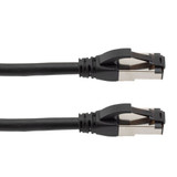 Cat6a, Ethernet Cable, S/FTP, 26 AWG, Industrial Outdoor, High Flex TPE Jacket, Black, 50 foot