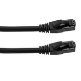 Cat6a, Ethernet Cable, U/UTP, 28 AWG, Industrial Outdoor, Slim Cable with Flexible Armor Jacket, Black, 7-foot
