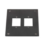 Universal Sub-Panel Accepts 2 ECF Type 3 Style Couplers, Black