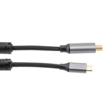 USB to Video Conversion Cable Assembly, USB Type C Male to Mini DisplayPort Male, 4k @ 60Hz, Nylon Braid, Ferrites, 3M