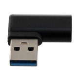 USB 3.0 Adapter, A Male to C Female, Left Angle