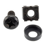 10 pack M6 cage nut set(10ea, M6 screws,M6 cage nuts, M6 washers). Black