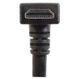 High Speed HDMI  Cable with Ethernet, Male/ Right Angle Male, LSZH, Top Exit 1.0 m