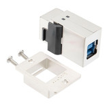 USB 3.0 Adapter Coupler Panel Mount, ECF Flange Style Type 2 Kit, A Type Female Jack to B Type Female Jack, Stainless Steel Shielded