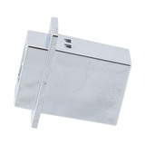 USB 3.0 Double Stack Adapter Coupler, ECF Flange Type 4 Panel Mount Style, Two A Type Female Jack to Two A Type Female Jack, , Silver