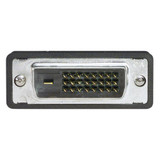 DVI-D Dual Link DVI Cable Male / Male Right Angle, Bottom 1.0 ft