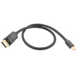 DisplayPort to Mini DisplayPort Male to Male, 4K, nylon braided cable, .5 Meter