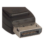 Low Profile DisplayPort Cable Male-Male, Black - 2.0m