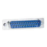 Low Profile Right Angle Adapter, DB25 Male / Female, Cable Exit 2