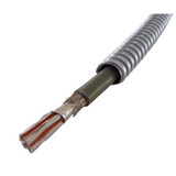 Metal Armored DVI-D Dual Link DVI Cable Male / Male Right Angle, Bottom, 10.0 ft