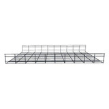 Wire Mesh Cable Tray 24"D x 4"H x 10ft. 2pk BLK