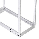 37U adjustable 4-post open frame network rack RAL9003 -Signal White