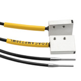 Fiber Optic Sensor Cable, 2M Array-type, Thru-beam, R25 POF with Square Sensing End and 20 mm Wide Straight Beam Exit