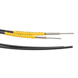Fiber Optic Sensor Cable, 2M Side-view, Thru-beam, R25 POF, M3 Cylindrical Sensing End with 1.5mm Diameter Extension