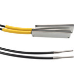 Fiber Optic Sensor Cable, 2M Array-type, Thru-beam, R25 POF with Rectangular Sensing End and 50 mm Wide Right Angle Beam Exit