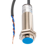 Capacitive Proximity Sensor, Cylindrical, M18, Shielded, Ni-plated Brass, AC 2-wire NO, Sensing Distance 5 mm, 2 meter 2-wire cable