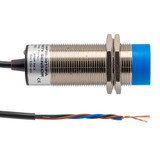 Capacitive Proximity Sensor, Cylindrical, M30, Non-shielded, Ni-plated Brass, PNP NO, Sensing Distance 15 mm, 2 meter 3-wire cable