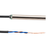 Inductive Proximity Sensor, Cylindrical, M6, Shielded, Ni-plated Brass, AC 2-wire NC, Sensing Distance 1 mm, 2 meter 2-wire cable