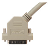 Deluxe Molded D-Sub Cable, DB15 Male / 45° Left Exit Male, 10.0 ft