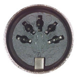 Molded Extension Cable, DIN 5, Male / Female, 25.0 ft