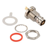 78 Ohm TRB 3-Lug NI Bulkhead Rear Mount Jack Solderpot 1553 Connector Solder/Solder for TRB 3-Slot Plug