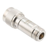 7 dB Fixed Attenuator N Male (Plug) to N Female (Jack) DC to 12 GHz Rated to 2 Watts, Brass Body, 1.35:1 VSWR