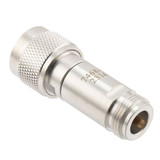 2 dB Fixed Attenuator N Male (Plug) to N Female (Jack) DC to 12 GHz Rated to 2 Watts, Brass Body, 1.35:1 VSWR