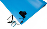Bertech General Purpose ESD Anti-Static Table Mat Kit, 24 In. x 24 In., Blue (Made in USA)