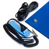 Bertech ESD Anti-Static Soldering Rubber Mat Kit, 2 Ft. x 6 Ft., Blue (Assembled in USA)
