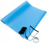 Bertech ESD Anti-Static Three Layer Vinyl Mat Kit, 2 Ft. x 4 Ft., Blue (Made in USA)